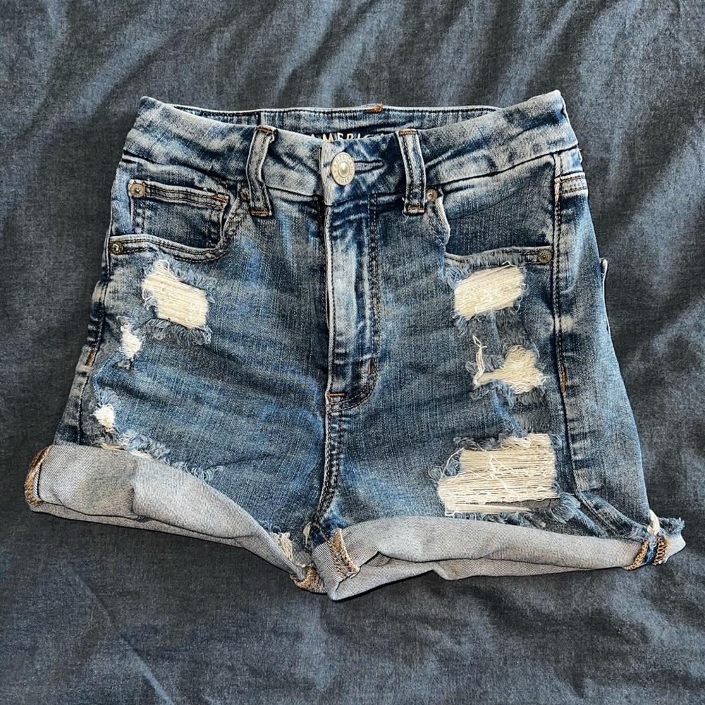 SOLD 🦅 AMERICAN EAGLE Curvy Hi-Rise Shortie, Size 2